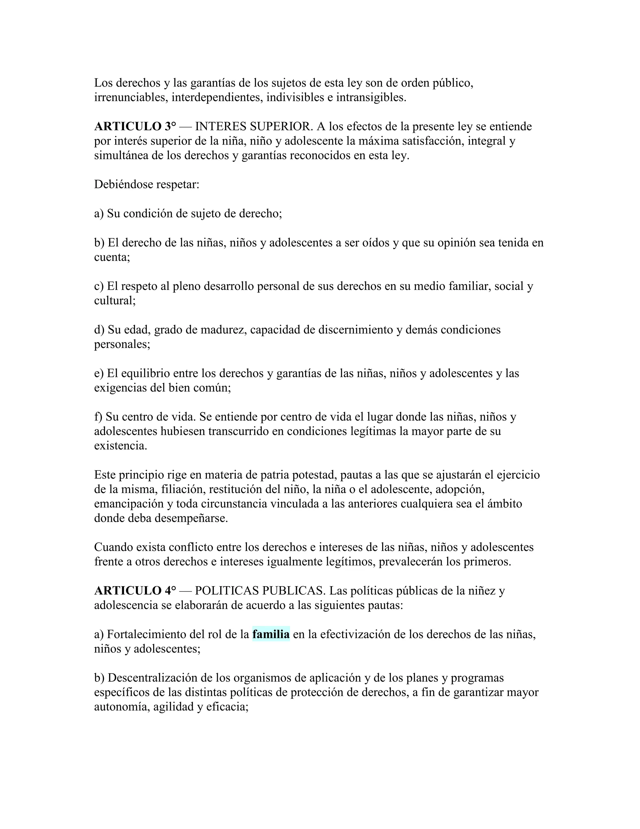 Ley de protección integral de los derechos de las niñas niños y ...