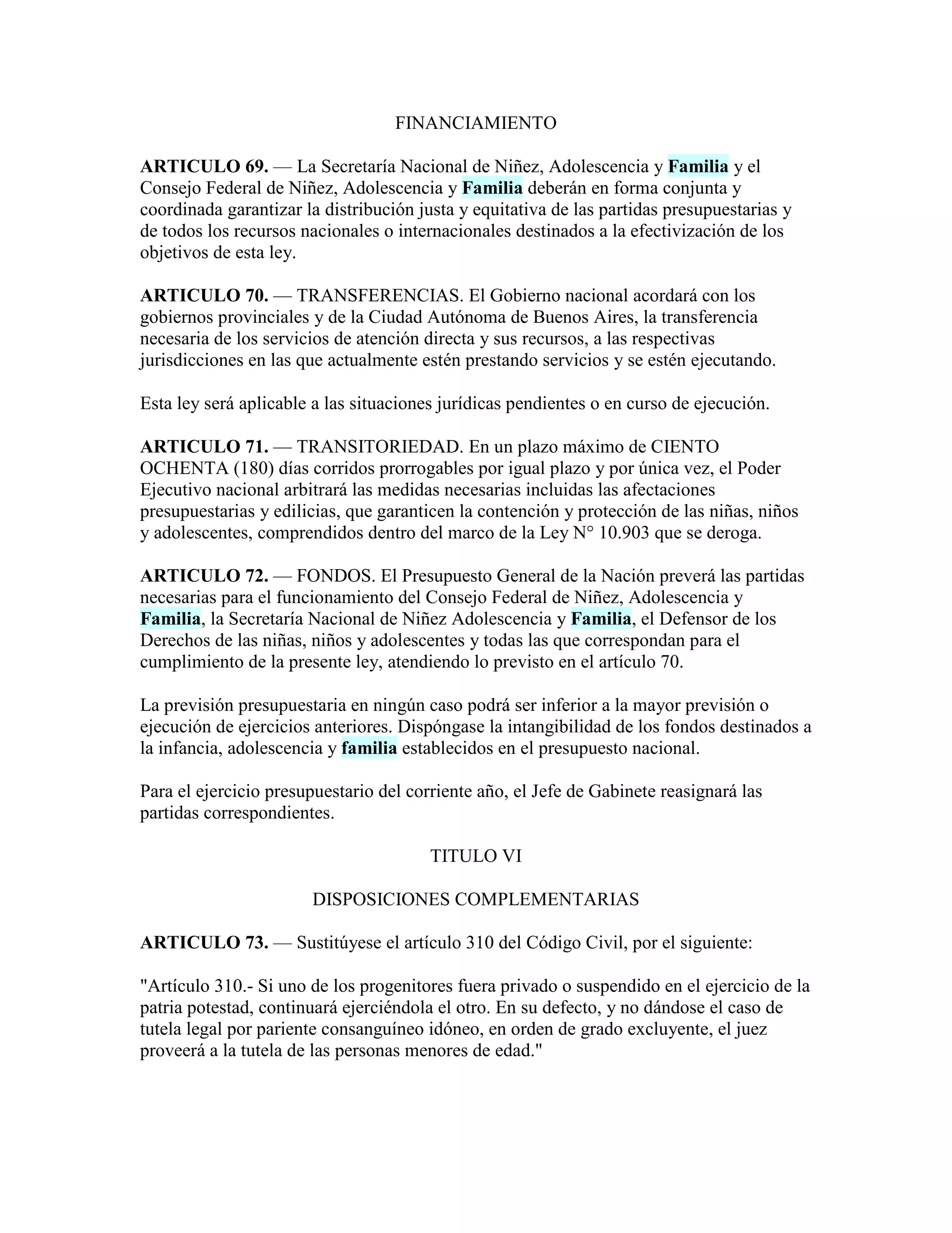 Ley de protección integral de los derechos de las niñas niños y ...