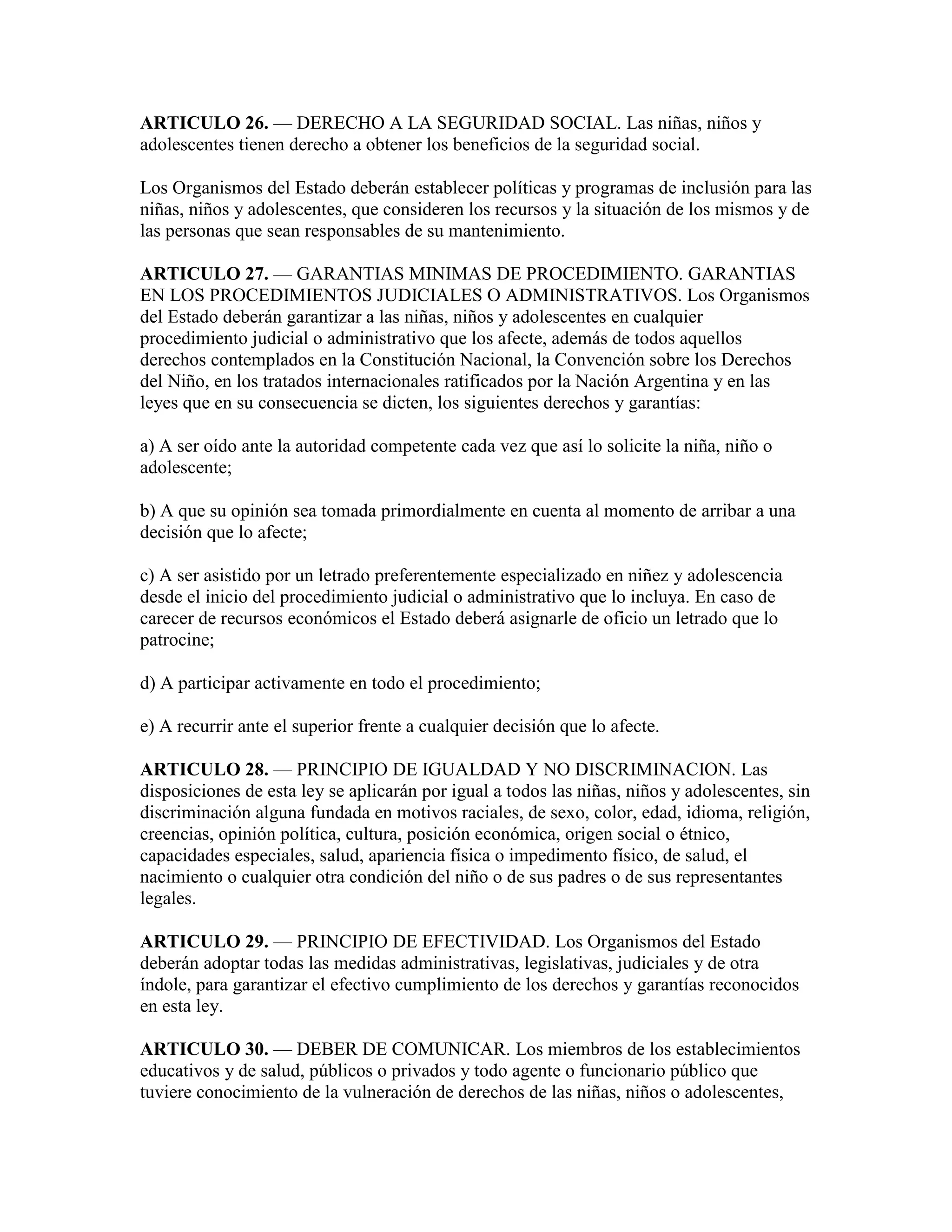 Ley de protección integral de los derechos de las niñas niños y ...