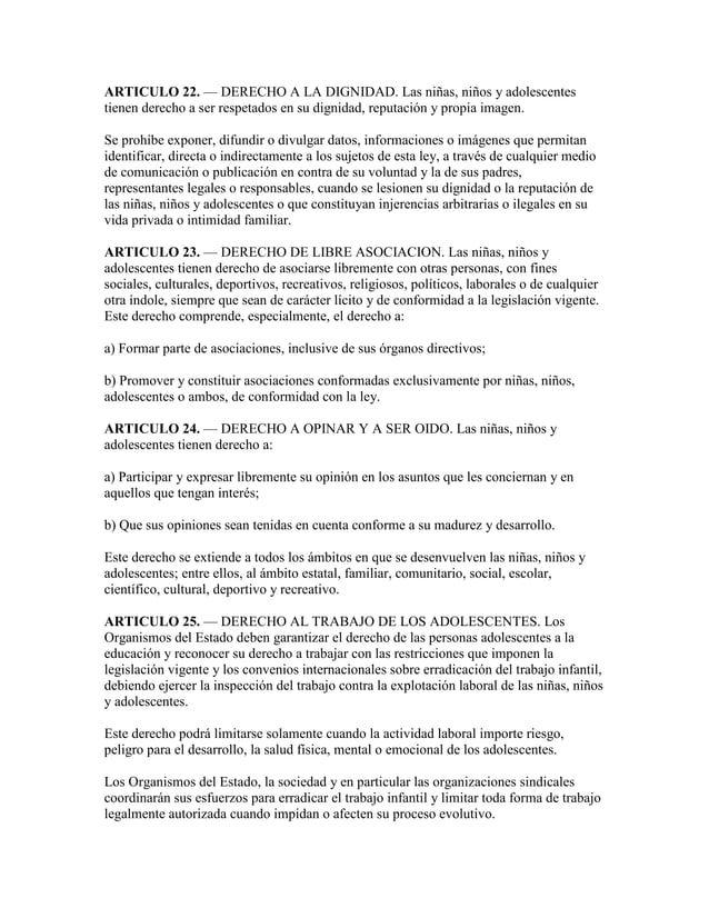 Ley de protección integral de los derechos de las niñas niños y ...