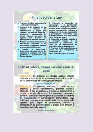 Ley de Salud Agrícola Integral 