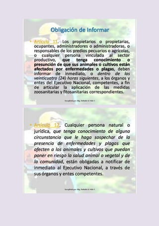 Ley de Salud Agrícola Integral 
