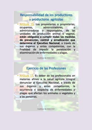 Ley de Salud Agrícola Integral 