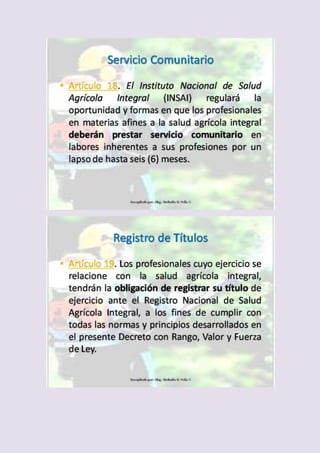 Ley de Salud Agrícola Integral 