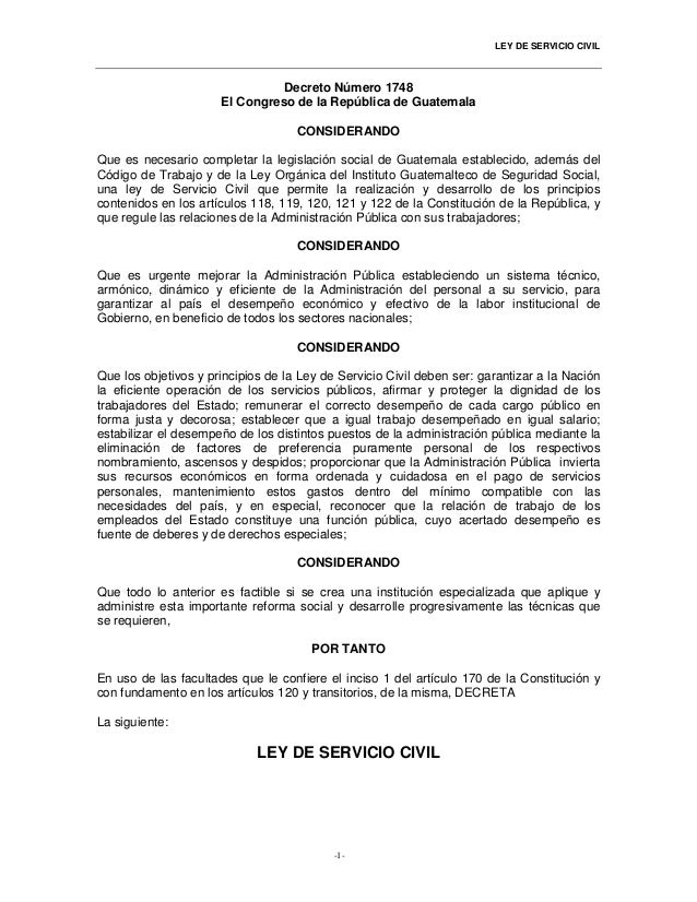 Ley de servicio civil Ley de servicio civil
