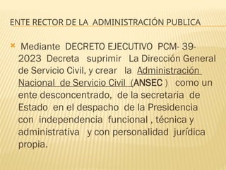 Ansec Gh Ley de servicio civil para todos los empleados publicos | PPTX