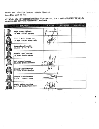 REFORMA EDUCATIVA 2013