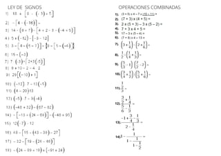 LEY DE SIGNOS OPERACIONES COMBINADAS
1).
2).
3).
4).
5).
6).
7).
8).
9).
10).
11).
12).
13).
14).
 