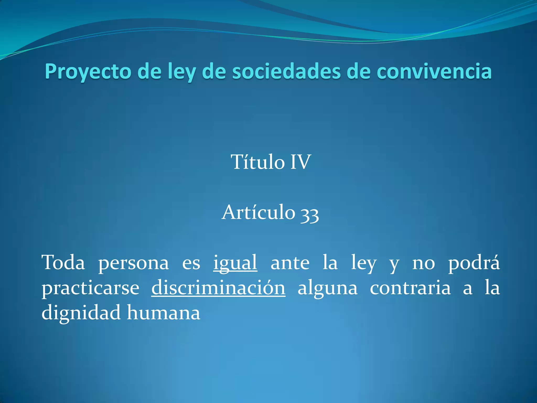 Ley de sociedades de convivencia | PPT | Descarga Gratuita