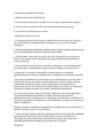Ley de tierras y desarrollo agrario de venezuela | PDF