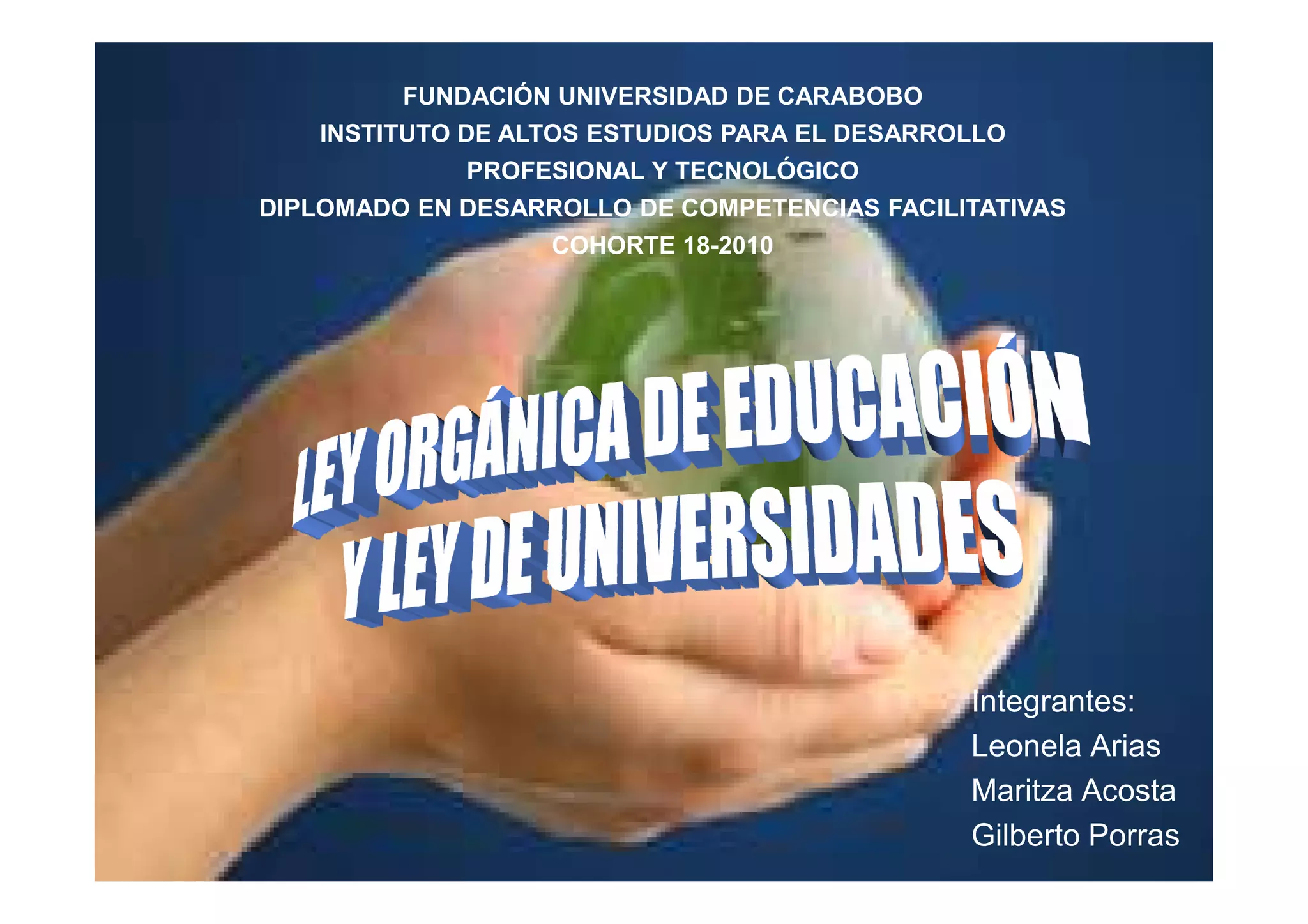Ley de universidades PPT