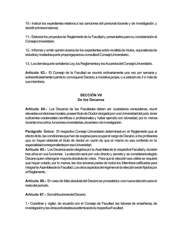 Ley de universidades 1970 PDF
