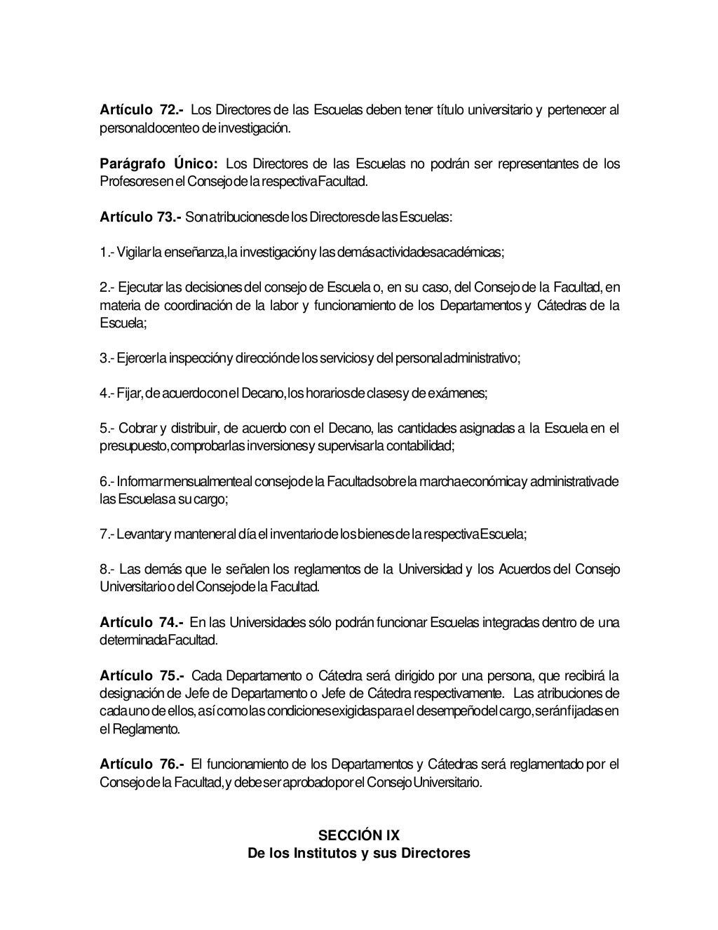 Ley de universidades 1970