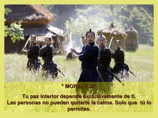 * MORALEJA* Tu paz interior depende exclusivamente de tí. Las personas no pueden quitarte la calma. Solo que  tú lo permitas. 