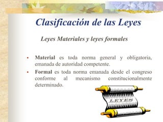 Leyes generales y leyes especiales