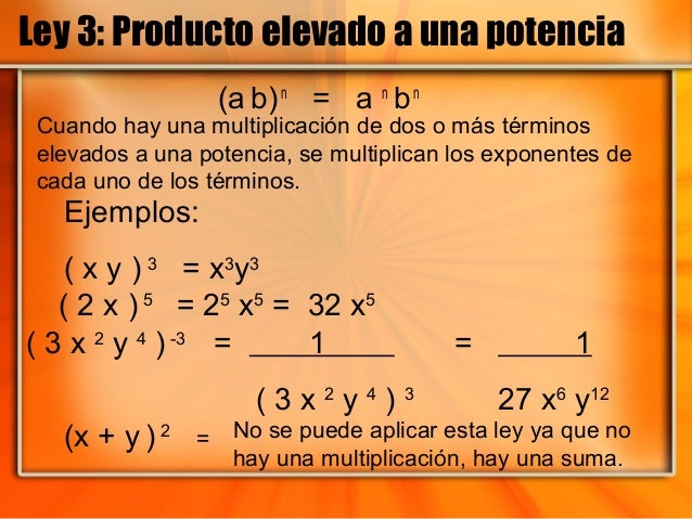Leyes deexponentes