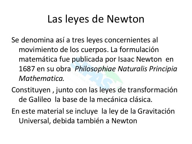 leyes de newton