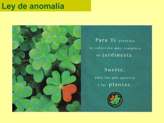 Ley de anomalía 