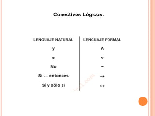 Conectivos Lógicos.
 