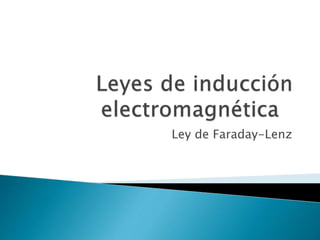 Ley de Faraday-Lenz
 