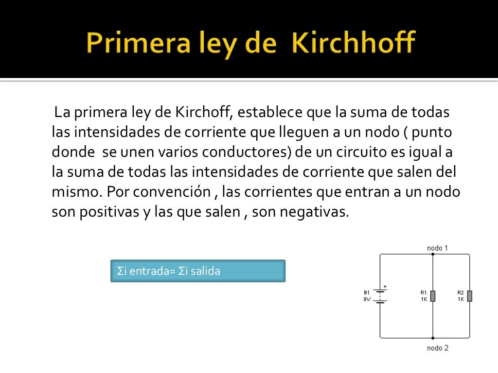 Leyes de kirchhoff