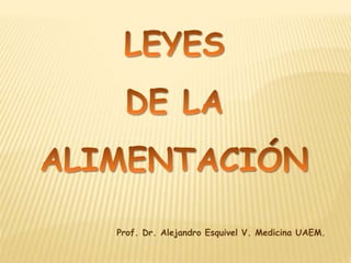 Prof. Dr. Alejandro Esquivel V. Medicina UAEM. 
 