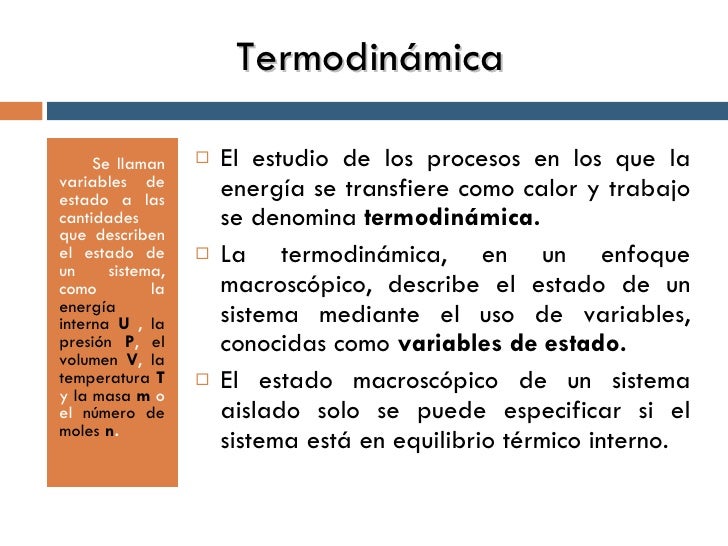 Leyes de la termodinámica
