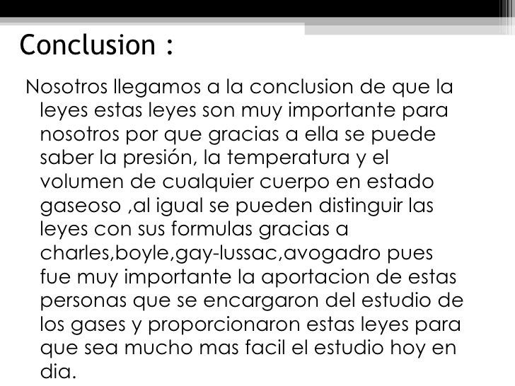 Leyes de los gases