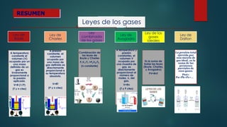 Leyes de los Gases en quimica y aplicaciones | PDF
