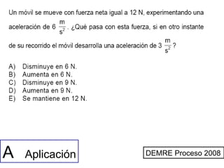 DEMRE Proceso 2008A Aplicación
 