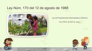 Ley Núm. 170 del 12 de agosto de 1988
Ley de Procedimiento Administrativo Uniforme
(3 L.P.R.A. § 2101 et. seq.),

Nota: del Autor: ejtapiz@gmail.com / ejtapiztequierohastaelcielo@gmail.com
Enid Jane Tapia, Ma.Ed © Todos los Derechos Reservados por el Autor. No
nos hacemos responsables de interpretaciones erróneas del contexto

 