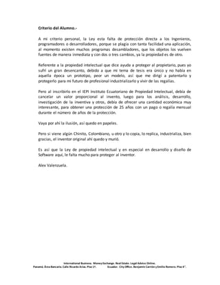 Leyes en ecuador y seguridad informatica | DOCX