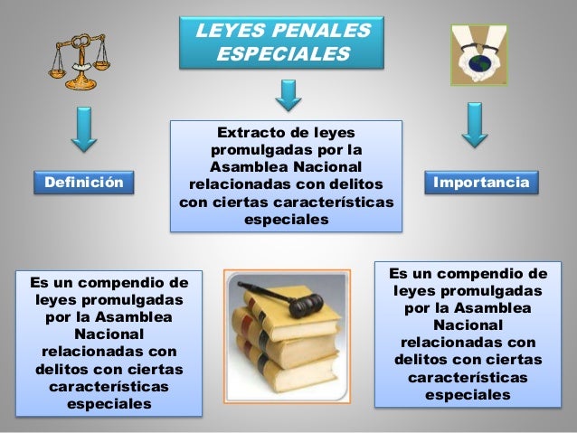 Leyes penales especiales en venezuela