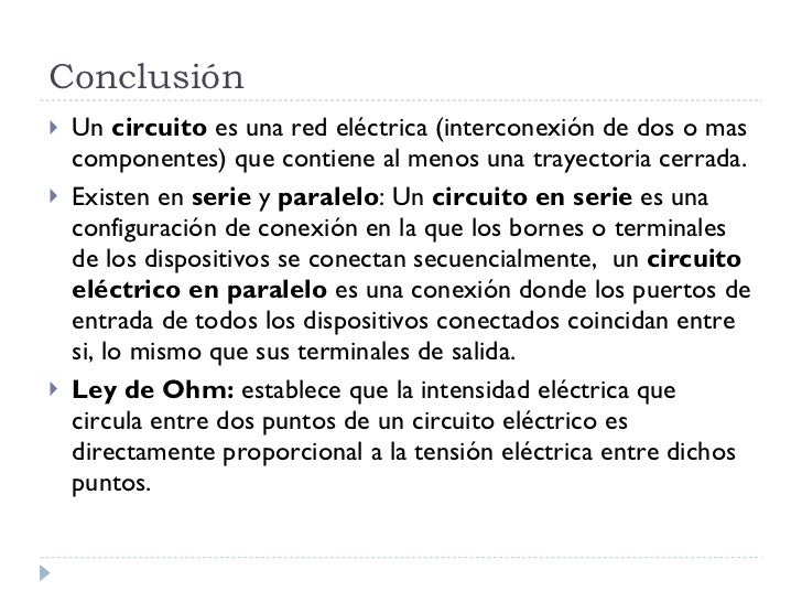 Conclusion De Una Practica De Circuitos Electricos