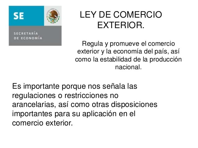 Reglamento De La Ley De Comercio Exterior Reglamento De La Ley De Comercio Exterior