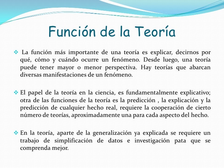Leyes y teorias