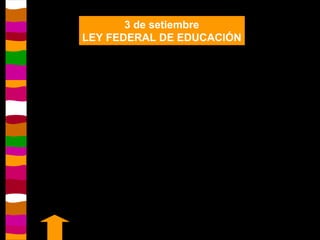 3 de setiembre LEY FEDERAL DE EDUCACIÓN 