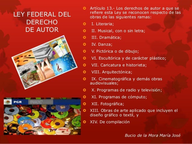 Ley federal del derecho de autor