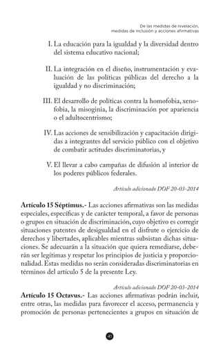 Ley Federal para Prevenir y Eliminar la Discriminación | PDF