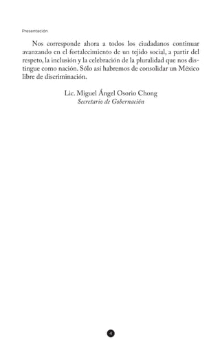 Ley Federal para Prevenir y Eliminar la Discriminación | PDF