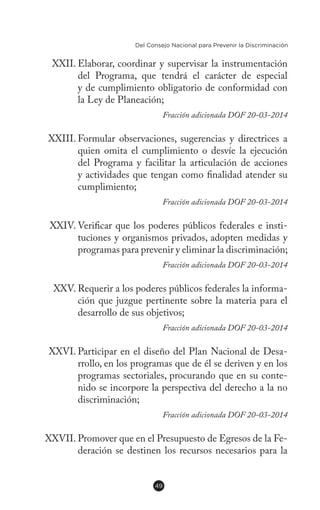 Ley Federal para Prevenir y Eliminar la Discriminación | PDF
