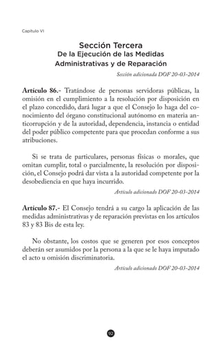 Ley Federal para Prevenir y Eliminar la Discriminación | PDF