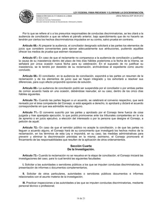 Ley federal para prevenir y eliminar la discriminación | PDF