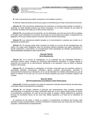 Ley federal para prevenir y eliminar la discriminación | PDF