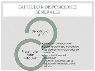 Ley general de educación | PPTX