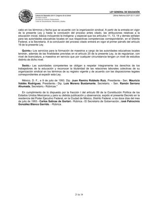 Ley General de Educación (México)