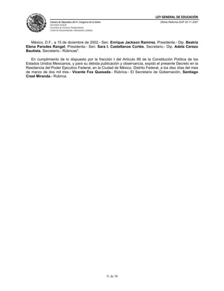 Ley General de Educación (México)