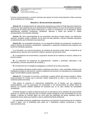 Ley General de Educación (México)