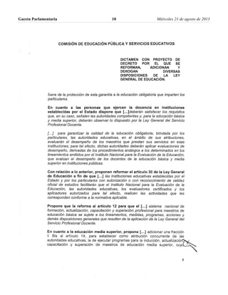Gaceta Parlamentaria Miércoles 21 de agosto de 201310
 