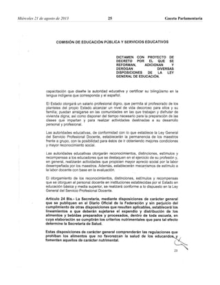 Miércoles 21 de agosto de 2013 Gaceta Parlamentaria25
 